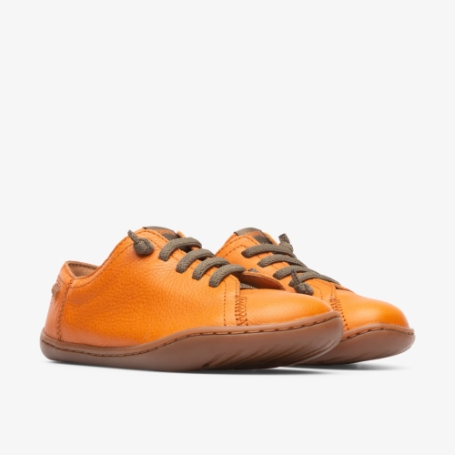 Camper Peu Sneakers Dark Orange - Kids Singapore XHKXNZ-786